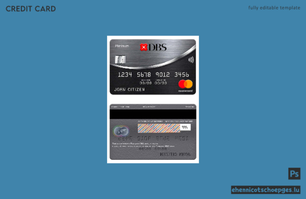 Thailand DBS Bank Mastercard Platinum Beispielvorschau